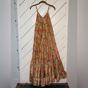 Paisley Print Maxi Dress